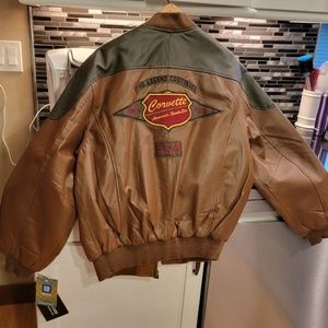 Leather corvette jacket